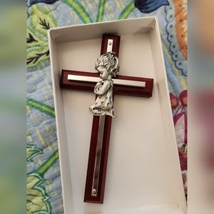 McVan6" Cherry Girl Cross - Silver Overlay